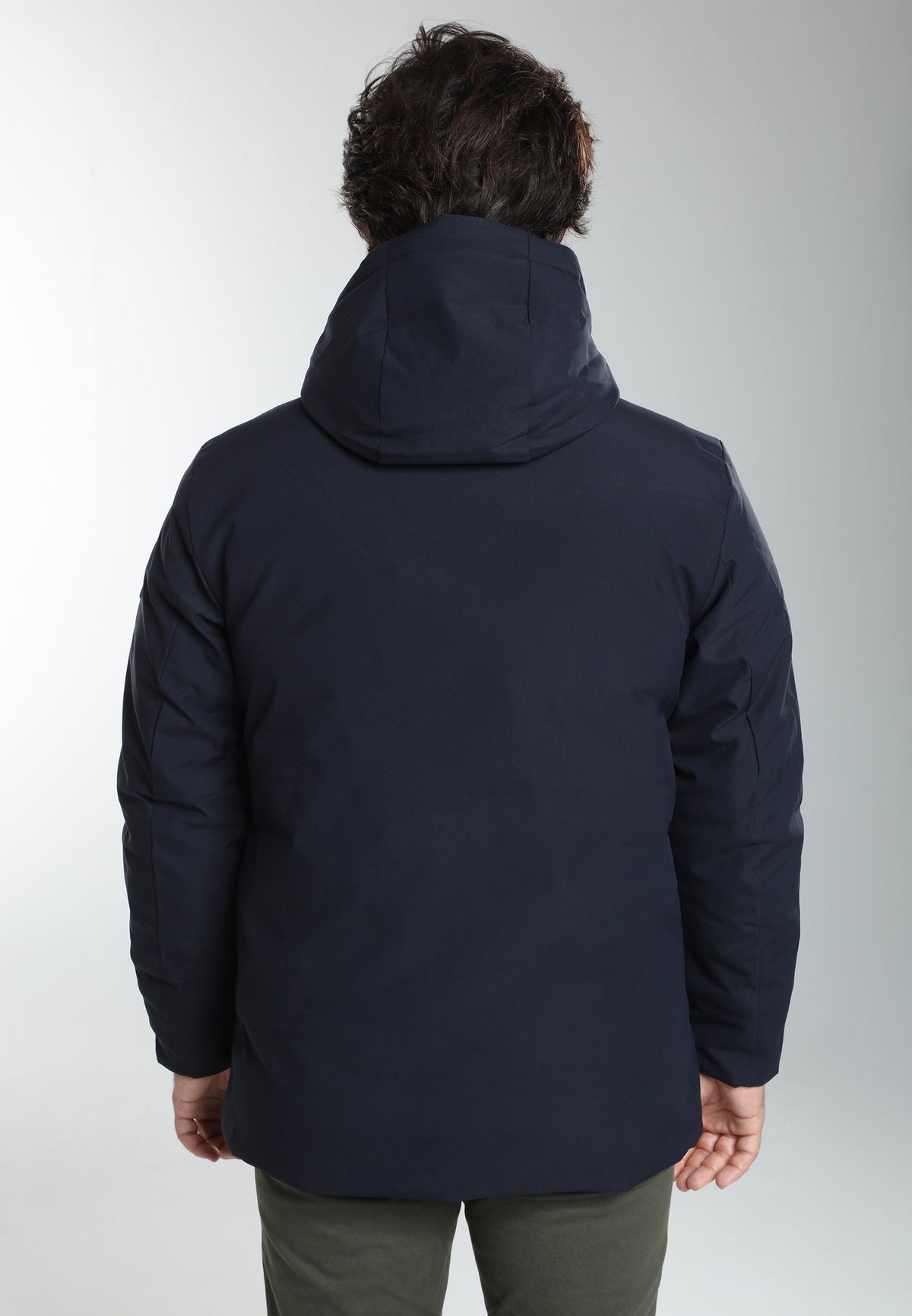 Parka à capuche amovible Prince en polyester marine – Gentleman Farmer, vue 9