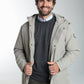 Parka à capuche amovible Prince en polyester taupe – Gentleman Farmer, vue 6