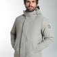 Parka à capuche amovible Prince en polyester taupe – Gentleman Farmer, vue 7