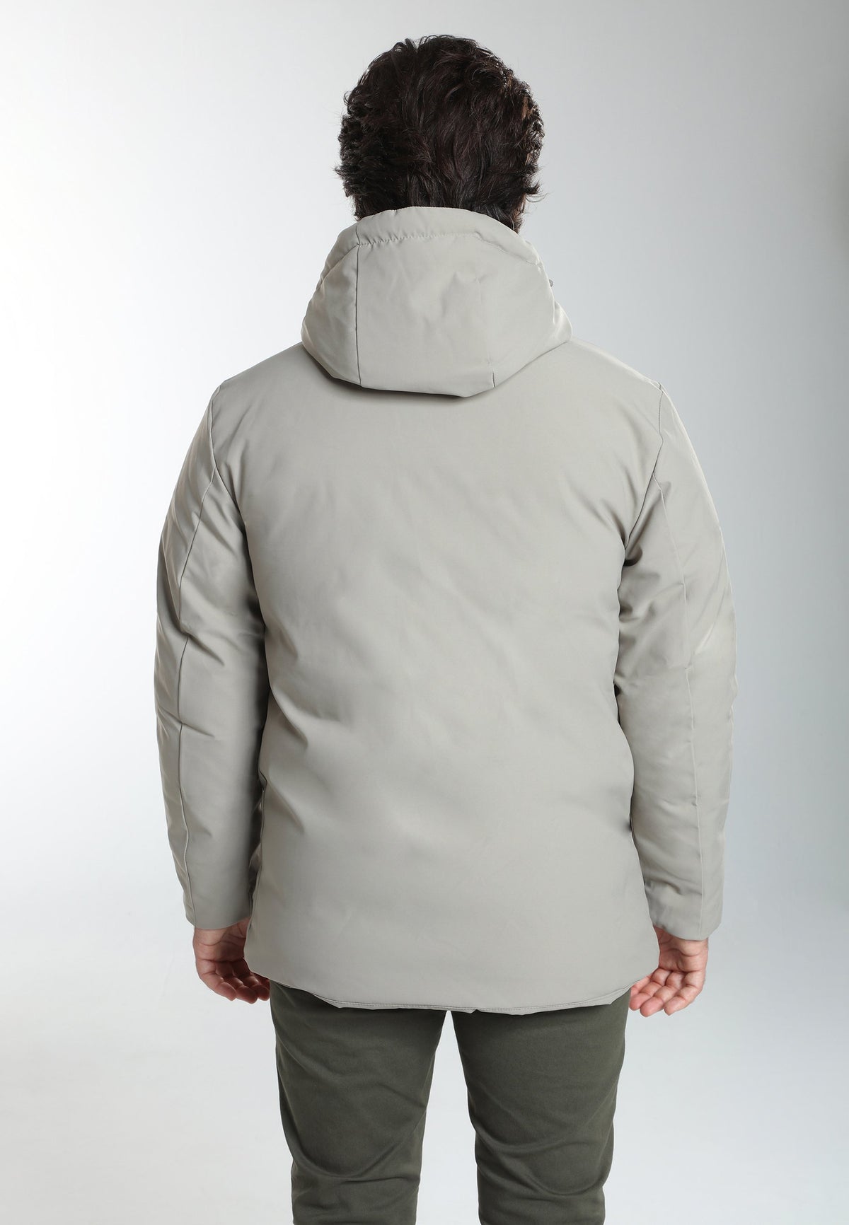 Parka à capuche amovible Prince en polyester taupe – Gentleman Farmer, vue 9