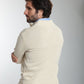 Pull col camionneur zippé Léopol en coton jacquard écru – Gentleman Farmer, vue 2