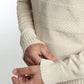 Pull col camionneur zippé Léopol en coton jacquard écru – Gentleman Farmer, vue 4