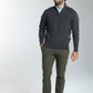 Pull col camionneur zippé Maxime en coton Milano anthracite – Gentleman Farmer, vue 2