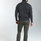 Pull col camionneur zippé Maxime en coton Milano anthracite – Gentleman Farmer, vue 3
