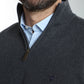 Pull col camionneur zippé Maxime en coton Milano anthracite – Gentleman Farmer, vue 8