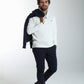 Pull col camionneur zippé Maxime en coton Milano blanc – Gentleman Farmer, vue 7