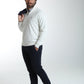 Pull col camionneur zippé Maxime en coton Milano blanc – Gentleman Farmer, vue 8