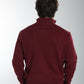 Pull col camionneur zippé Maxime en coton Milano bordeaux – Gentleman Farmer, vue 5