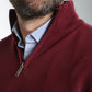 Pull col camionneur zippé Maxime en coton Milano bordeaux – Gentleman Farmer, vue 8