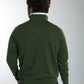Pull col camionneur zippé Maxime en coton Milano kaki – Gentleman Farmer, vue 4