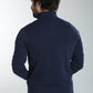 Pull col camionneur zippé Maxime en coton Milano marine – Gentleman Farmer, vue 5