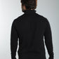 Pull col camionneur zippé Maxime en coton Milano noir – Gentleman Farmer, vue 4