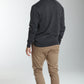 Pull col polo Marvin en coton Milano anthracite – Gentleman Farmer, vue 3
