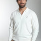 Pull col polo Marvin en coton Milano blanc – Gentleman Farmer, vue 5
