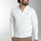 Pull col polo Marvin en coton Milano blanc – Gentleman Farmer, vue 6