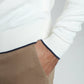 Pull col polo Marvin en coton Milano blanc – Gentleman Farmer, vue 8