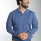 Pull col polo Marvin en coton Milano bleu – Gentleman Farmer, vue 6