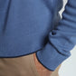 Pull col polo Marvin en coton Milano bleu – Gentleman Farmer, vue 8