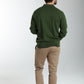 Pull col polo Marvin en coton Milano kaki – Gentleman Farmer, vue 3