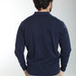 Pull col polo Marvin en coton Milano marine – Gentleman Farmer, vue 5
