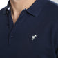 Pull col polo Marvin en coton Milano marine – Gentleman Farmer, vue 9