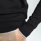 Pull col polo Marvin en coton Milano noir – Gentleman Farmer, vue 8