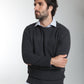 Pull col rond Luka en coton jacquard anthracite – Gentleman Farmer, vue 6
