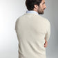 Pull col rond Luka en coton jacquard écru – Gentleman Farmer, vue 4