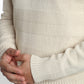 Pull col rond Luka en coton jacquard écru – Gentleman Farmer, vue 5