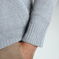 Pull col rond Luka en coton jacquard gris – Gentleman Farmer, vue 5