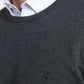 Pull col rond Maxence en coton Milano anthracite – Gentleman Farmer, vue 5