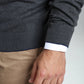 Pull col rond Maxence en coton Milano anthracite – Gentleman Farmer, vue 6