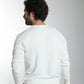 Pull col rond Maxence en coton Milano blanc – Gentleman Farmer, vue 4