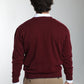 Pull col rond Maxence en coton Milano bordeaux – Gentleman Farmer, vue 5