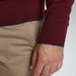 Pull col rond Maxence en coton Milano bordeaux – Gentleman Farmer, vue 7
