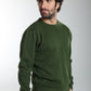 Pull col rond Maxence en coton Milano kaki – Gentleman Farmer, vue 2