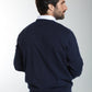 Pull col rond Maxence en coton Milano marine – Gentleman Farmer, vue 4