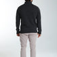 Pull col roulé Loop en coton jacquard anthracite – Gentleman Farmer, vue 2