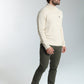 Pull col roulé Loop en coton jacquard écru – Gentleman Farmer, vue 2