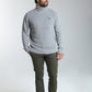 Pull col roulé Loop en coton jacquard gris – Gentleman Farmer, vue 1