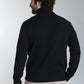Pull col roulé Loop en coton jacquard noir – Gentleman Farmer, vue 4