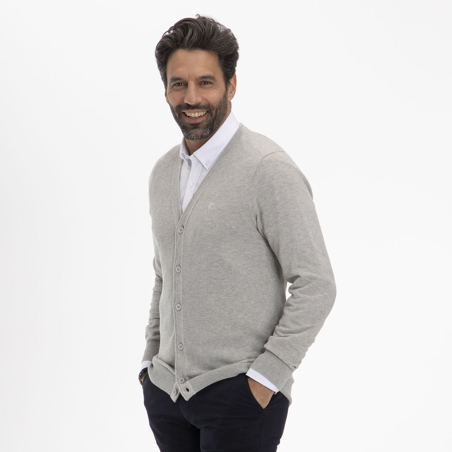 GILET LAURENTIN GRIS CHINE