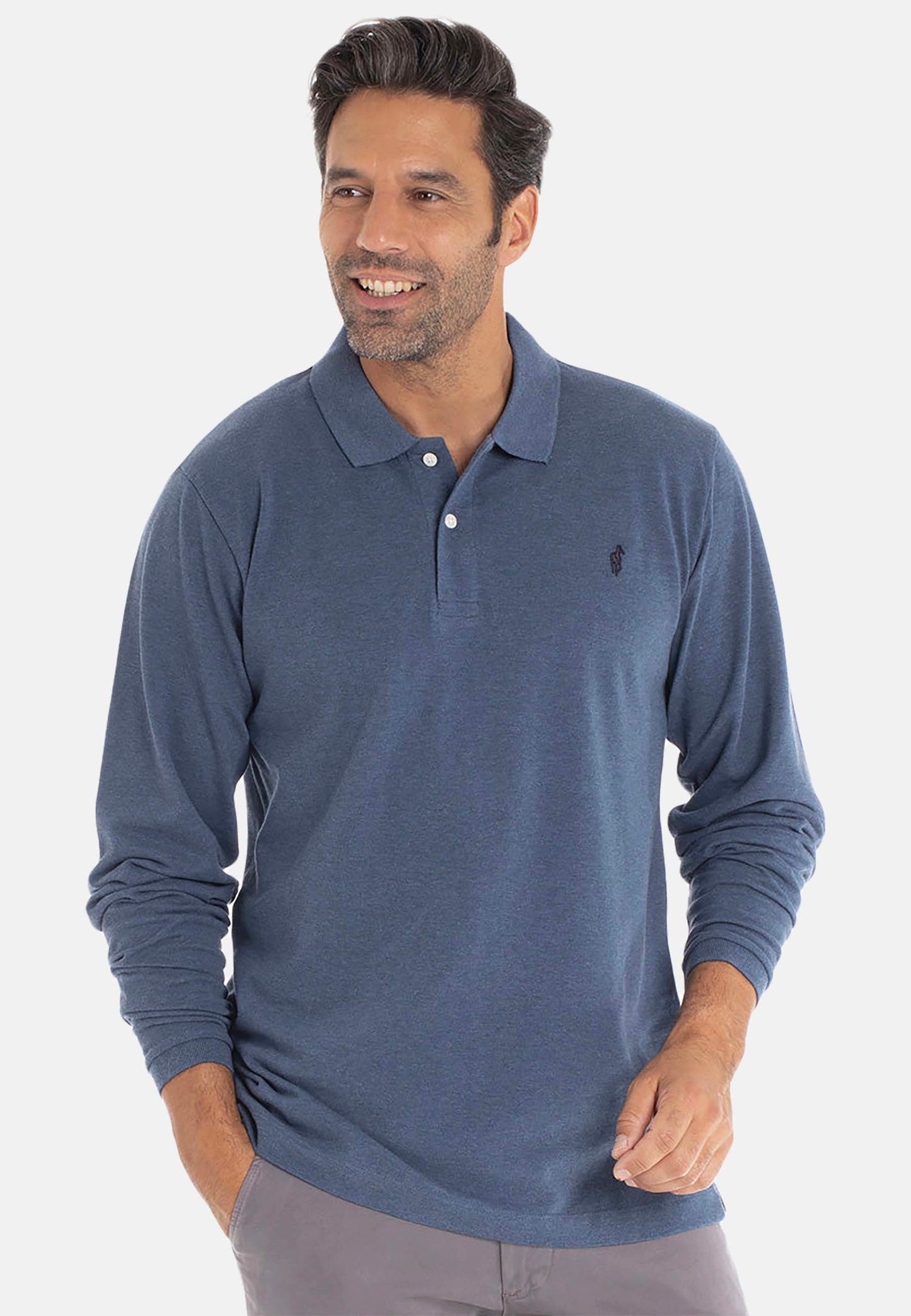 Polo ODET Bleu chiné