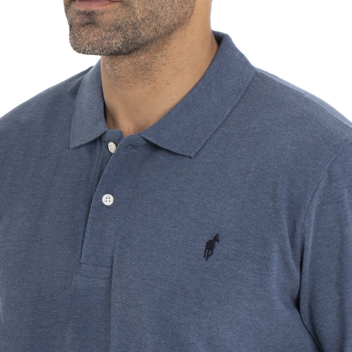 Polo ODET Bleu chiné